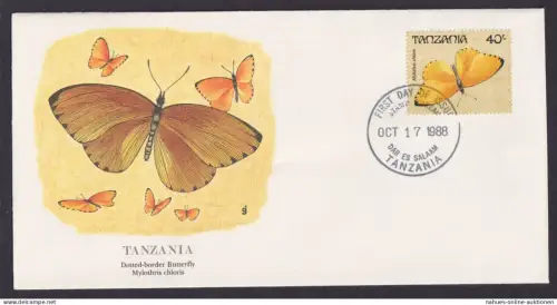 Tanzania Tansania Ostafrika Fauna Vögel Punktrand Schmetterling schöner Künstler Brief