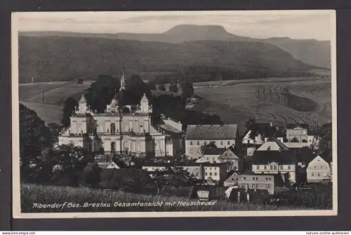 Ansichtskarte Breslau Schlesien Ostgebiete Albendorf Gesamtansicht m. Heuscheuer