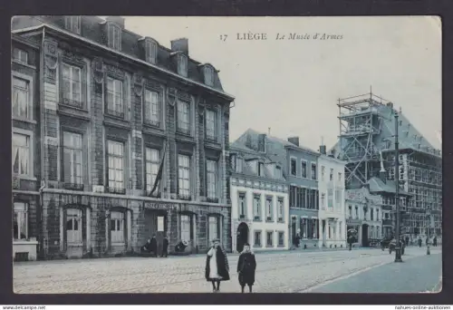 Liege Lüttich Ansichtskarte Feldpost Museum d'Armes Magdeburg