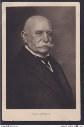 Ansichtskarte Zeppelin Luftschiff Bild Graf Zeppelin Entwickler Luftfahrt ab