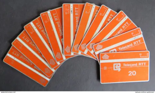 Sammlung 10 Telefonkarten 20 Units RTT Belgien