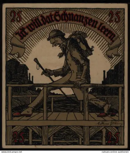 Deutsches Reich Notgeld Preetz Schleswig-Holstein 25 Pfennig 1921