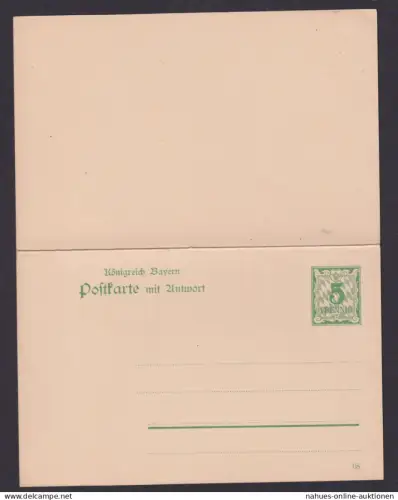 Altdeutschland Bayern Frage & Antwort Ganzsache Wappen