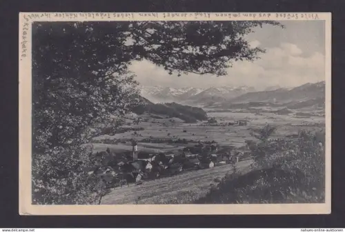 Rattenberg Allgäu Altdeutschland Bayern Ansichtskarte nach Leipzig