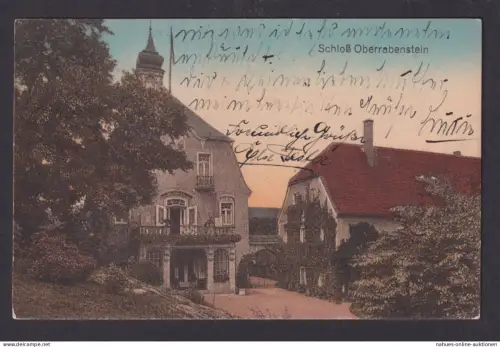 Ansichtskarte Chemnitz Sachsen Schloß Oberrabenstein n. Frankfurt a. Main Hessen