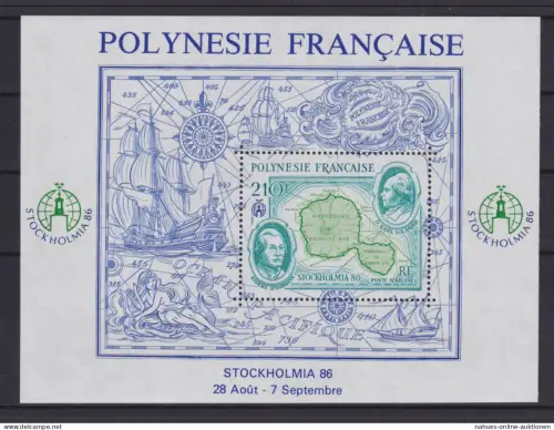 Frankreich Franz. Polynesien Block 12 Philatelie Briefmarken Ausstellung Luxus