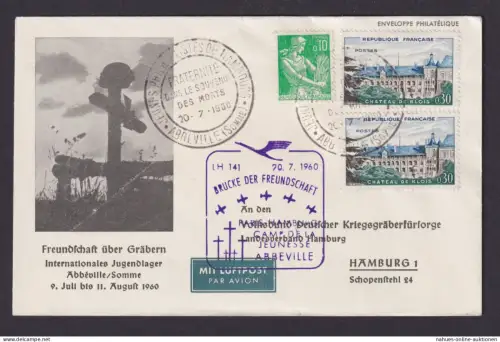 Flugpost Brief Air Mail Lufthansa LH 141 Brücke der Freundschaft + Philatelie
