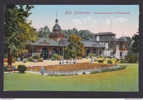 Ansichtskarte Bad Salzbrunn Schlesien Deutsche Ostgebiete Szczawno-Zdroj Polen