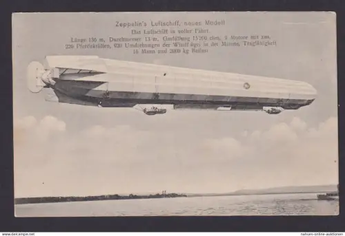 Ansichtskarte Zeppelin Luftschiff Photografie u. Verlag Eduart Schwarz
