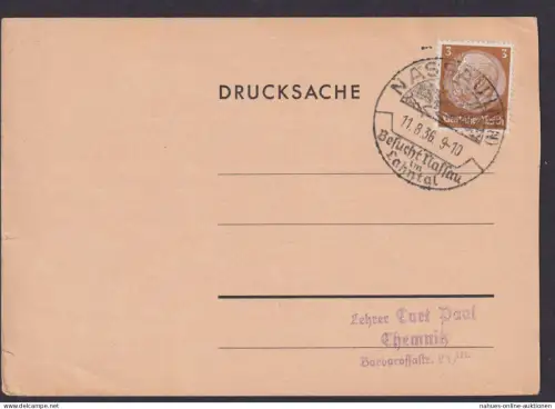 Nassau Lahn Rheinland Pfalz Deutsches Reich Karte Urlaub Reise SST Besucht