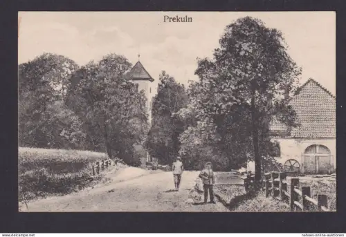 Ansichtskarte Prekuln Lettland Feldpost n. Dresden Georg Stilke Verlag Berlin