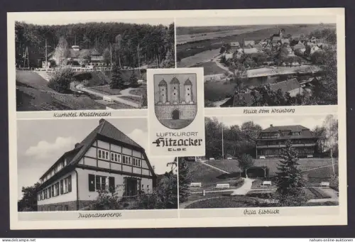 Ansichtskarte Hutzacker Niedersachsen Elbe Fluss Kurhotel Waldfrieden Villa