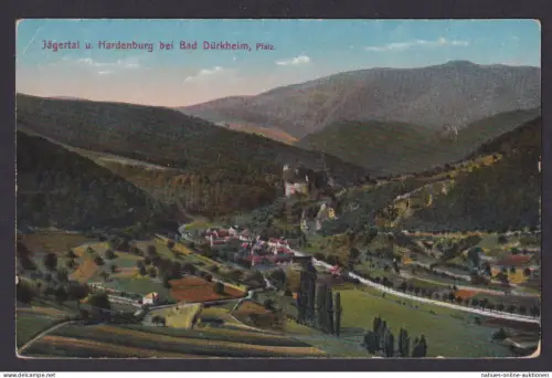 Ansichtskarte Bad Dürkheim Rheinland Pfalz Jägertal Hardenburg Verlag Louis