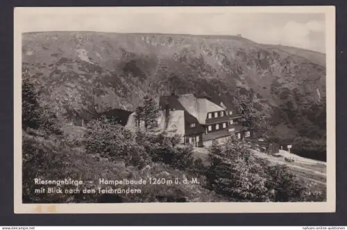 Ansichtskarte Hampelbaude Riesengebirge Schlesien Deutsche Ostgebiete Polen