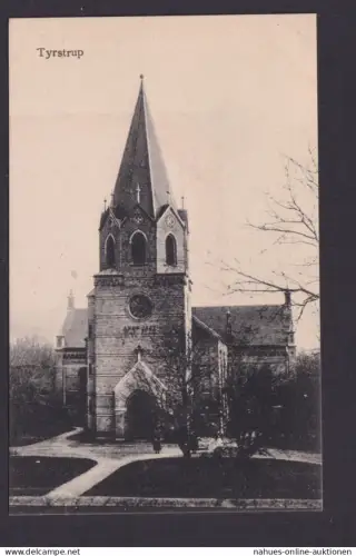 Ansichtskarte Tyrstrup Dänemark Kirche Verlag M. Lorenzen Christiansfeld