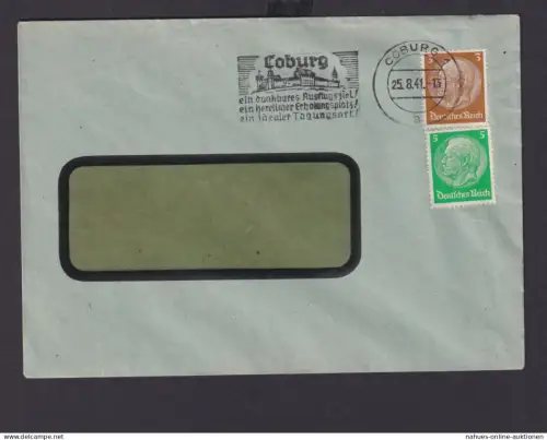 Coburg Bayern Deutsches Reich Drittes Reich AK Briefe Reise Erholung Urlaub SST