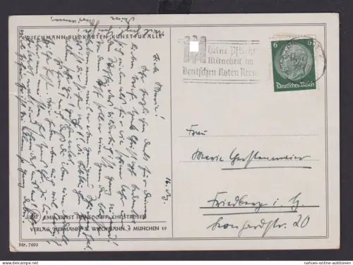 Darmstadt Hessen Deutsches Reich Drittes Reich Ansichtskarte SST Deine Pflicht