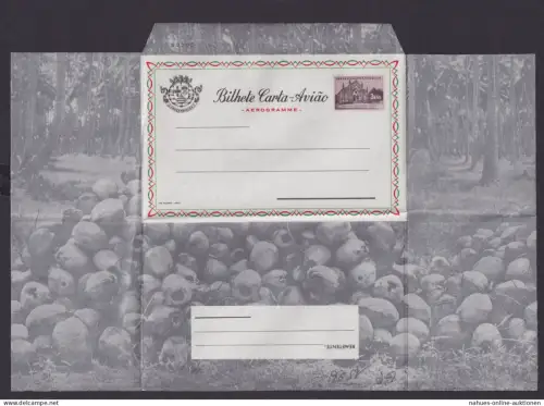 Mosambik Mozambique Afrika Ostafrika Ganzsache Portugal Kolonien Aerogramm