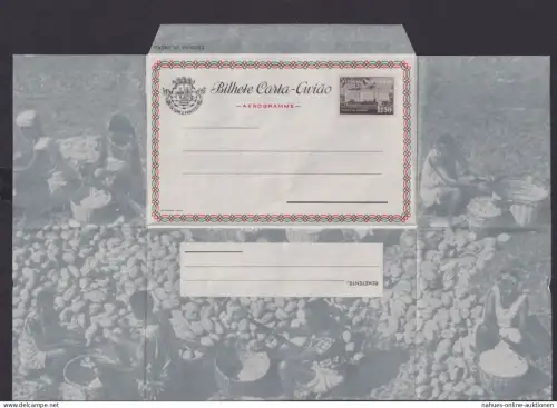 São Tomé und Príncipe Afrika Ganzsache Portugal Kolonien Aerogramm