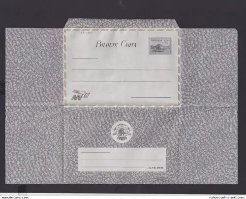 Flugpost Angola Afrika Portugal Kolonien seltene Ganzsache Aerogramm