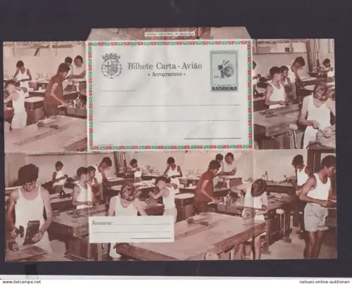 Flugpost Angola Afrika Portugal Kolonien seltene Ganzsache Aerogramm Benguela