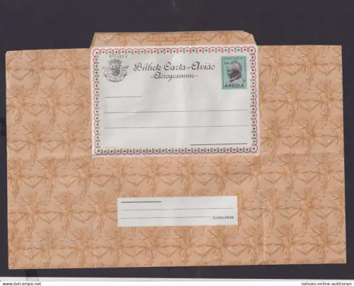 Flugpost Angola Afrika Portugal Kolonien seltene Ganzsache Aerogramm