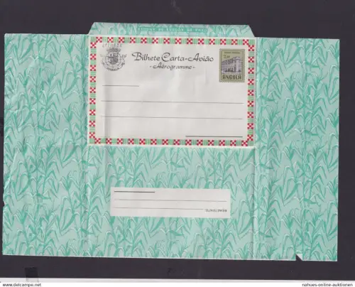 Flugpost Angola Afrika Portugal Kolonien seltene Ganzsache Aerogramm