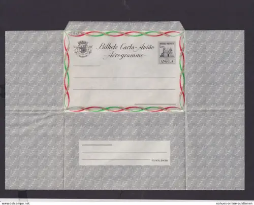 Flugpost Angola Afrika Portugal Kolonien seltene Ganzsache Aerogramm
