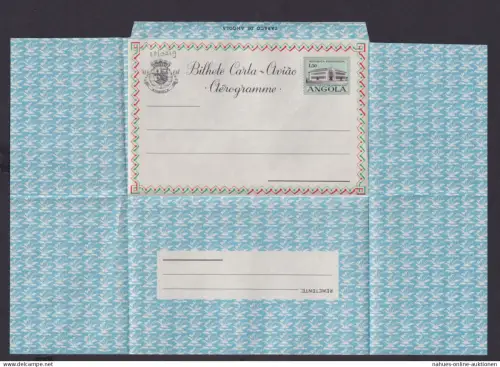 Flugpost Angola Afrika Portugal Kolonien seltene Ganzsache Aerogramm 1,50 AGS