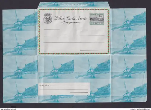 Flugpost Timor Portugal Kolonien interessante Ganzsache Aerogramm 1,50 $