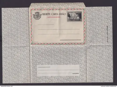 São Tomé und Príncipe Afrika Ganzsache Portugal Kolonien Aerogramm