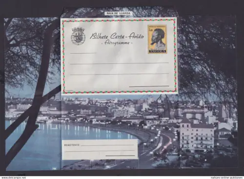 Flugpost Angola Afrika Portugal Kolonien seltene Ganzsache Aerogramm Luanda