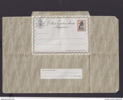 Flugpost Angola Afrika Portugal Kolonien seltene Ganzsache Aerogramm