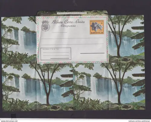 Flugpost Angola Afrika Portugal Kolonien seltene Ganzsache Aerogramm Braganca