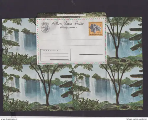 Flugpost Angola Afrika Portugal Kolonien seltene Ganzsache Aerogramm Braganca