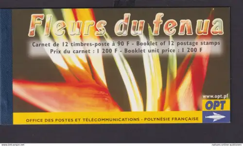 Frankreich Französisch Polynesien Kolonien Markenheftchen 925-936 Blumen Flora