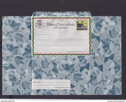 Flugpost Angola Afrika Portugal Kolonien seltene Ganzsache Aerogramm 1,50 AGS