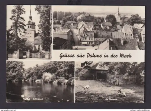 Ansichtskarte Dame Mark Brandenburg Ansichten nach Bischheim Sachsen 02.07.1974