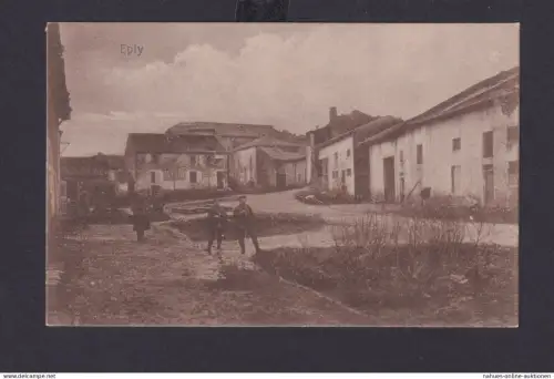 Ansichtskarte Eply Belgien Dorfansicht Soldaten Verlag Julius Berger Metz