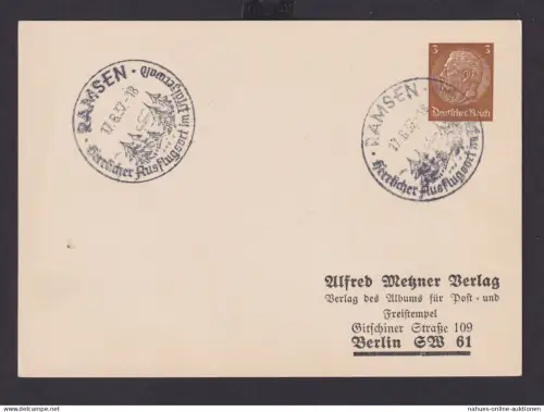 Deutsches Reich Drittes Reich Karten Urlaub Erholung SST Ramsen Herrlicher