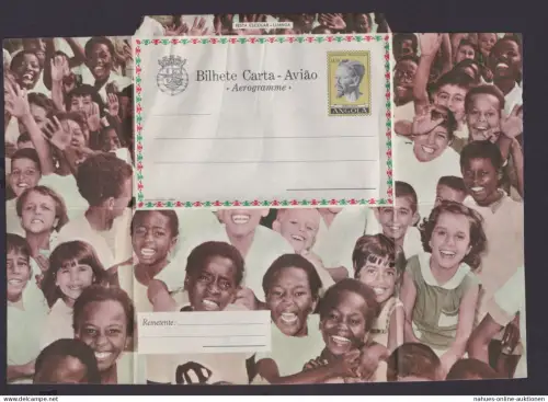 Flugpost Angola Afrika Portugal Kolonien seltene Ganzsache Aerogramm Luanda