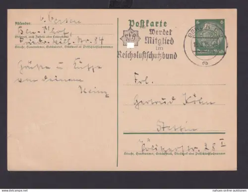 Berlin Deutsches Reich Drittes Reich Karte SST Werdet Mitglied im