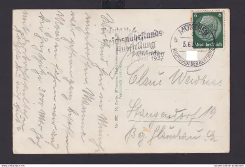 Deutsches Reich Drittes Reich Ansichtskarte SST Besucht die Reichs