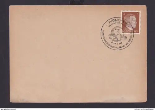 Deutsches Reich Drittes Reich Karte Propaganda SST München Hauptstadt der