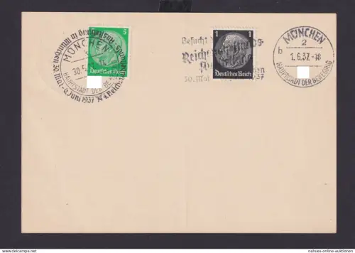 Deutsches Reich Drittes Reich Karte SST München Hauptstadt der Bewegung