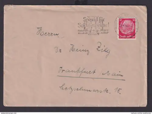 Deutsches Reich Drittes Reich Briefe SST Spendet für Soldatenheime ab Freiburg