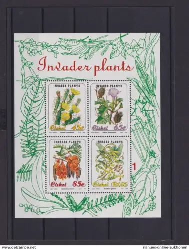 Briefmarken Ciskei Afrika Block Luxus postfrisch souvenir sheet MNH