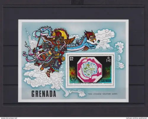 Grenada Übersee Block Briefmarken IMO WMO Centenary Luxus postfrisch