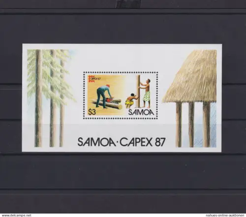 Samoa Übersee Block Briefmarken CAPEX 1987 Luxus postfrisch