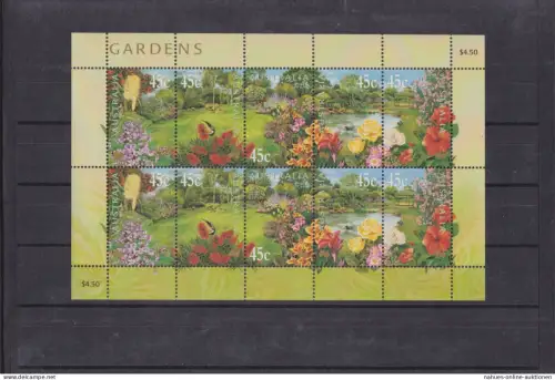 Ozeanien Australien Kleinbogen Gardens Gärten 1907-1911 Luxus postfrisch MNH